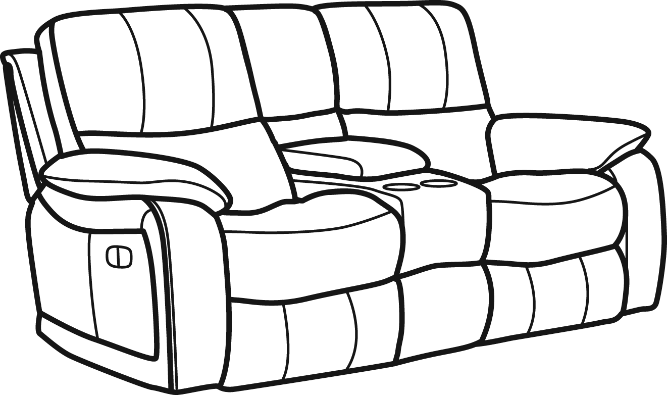 Woodstock Fabric Power Reclining Loveseat With Console - 1298-604p Flexsteel Woodstock Fabric Power Reclining Clipart (1321x782), Png Download