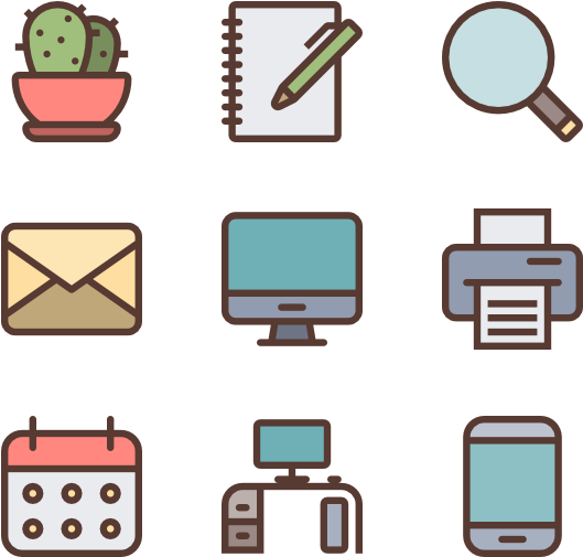 Office Icons - Icon Clipart (600x564), Png Download