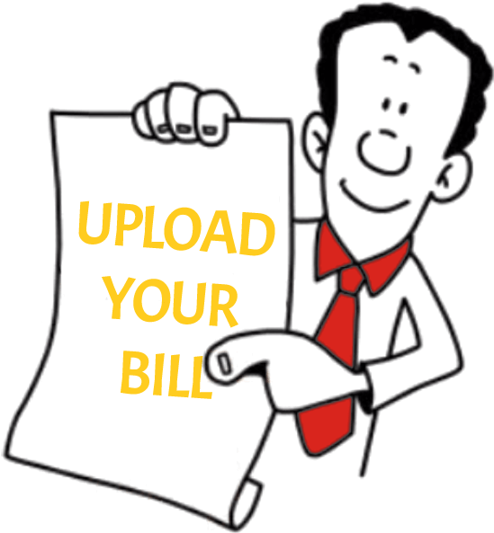 Upload Your Bill And Save On Power Consumption - Upload Bill Clipart (601x648), Png Download
