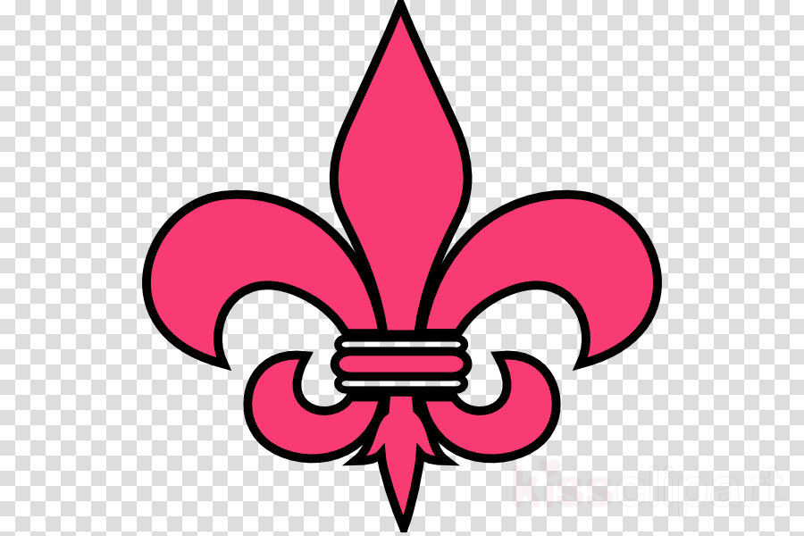 Santa Teresa High School Clipart New Orleans Saints - Pink Fleur De Lis - Png Download (900x600), Png Download