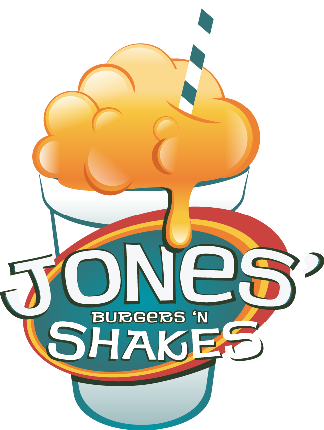 Logo - Jones Burgers N Shakes Clipart (650x864), Png Download