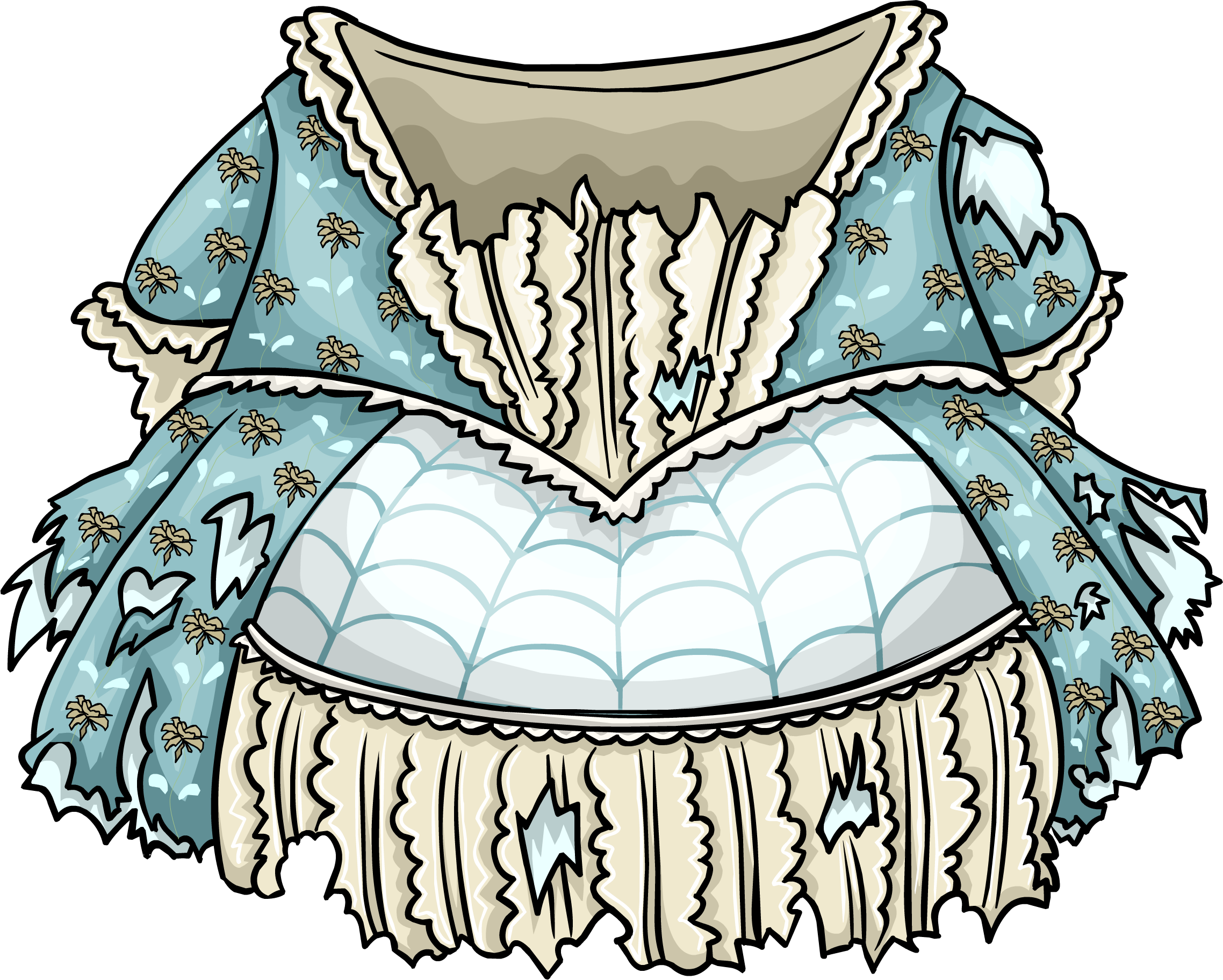 Masquerade Ball Gown Clipart (2276x1824), Png Download