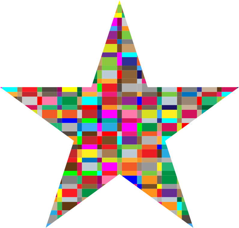 Medium Image - Vintage Red Star Clipart (796x758), Png Download