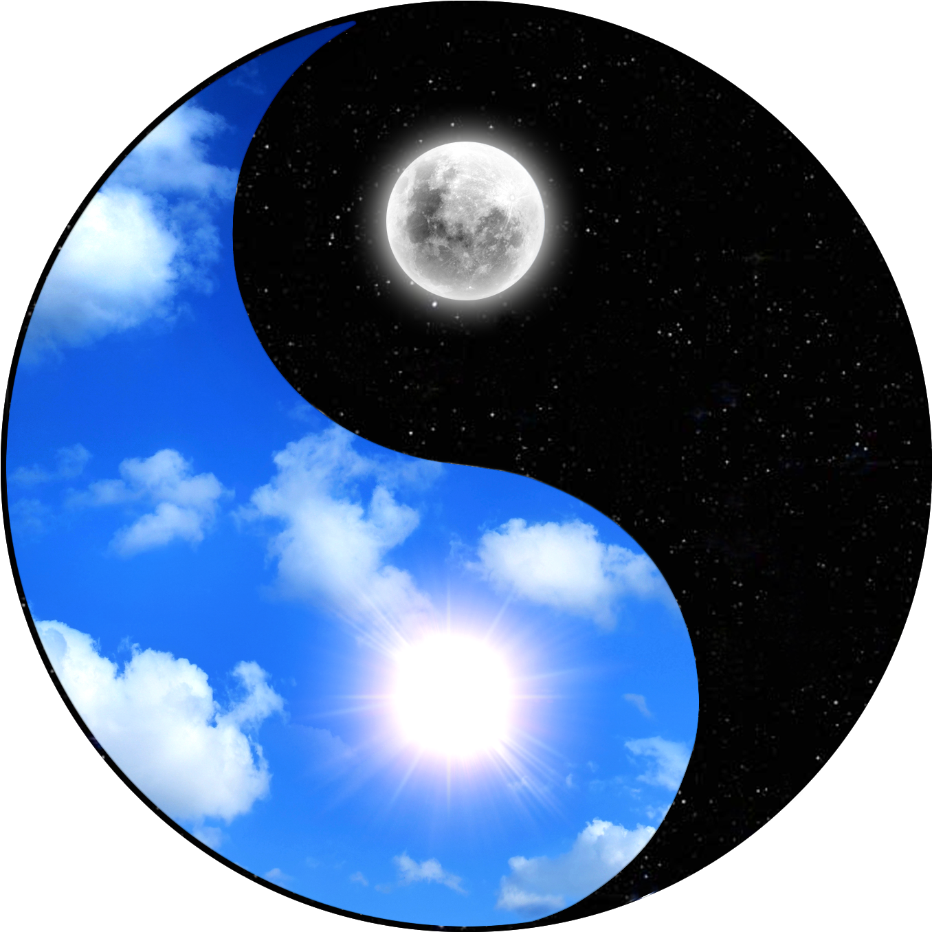 Yin Yang Yoga Clipart (1024x1024), Png Download