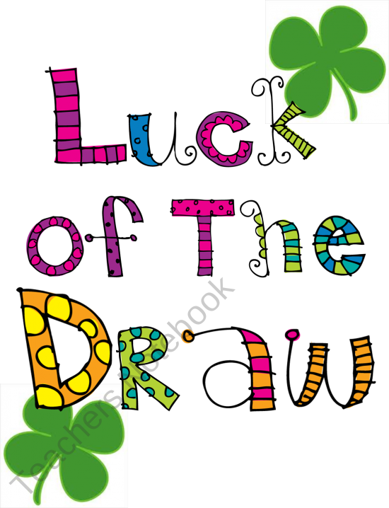 Luck Of The Draw A Decimal Fraction Game Product From Clipart (550x718), Png Download