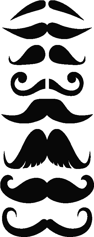 Sticker Deco Moustache 2 Ambiance Sticker Cup Mustache2 - Drawing Clipart (800x800), Png Download