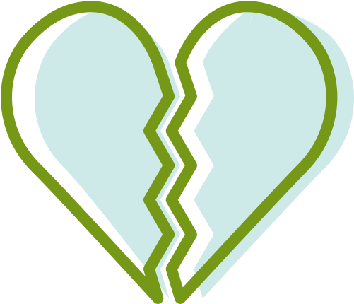 White Broken Heart Transparent Clipart (600x600), Png Download