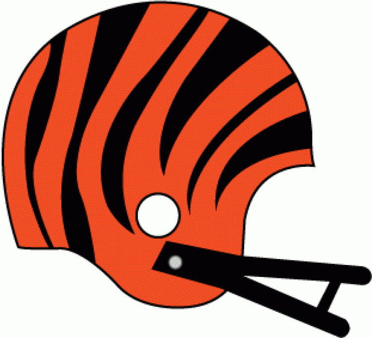 Cincinnati Bengals Iron Ons - Cincinnati Bengals Logo 1968 Clipart (750x930), Png Download