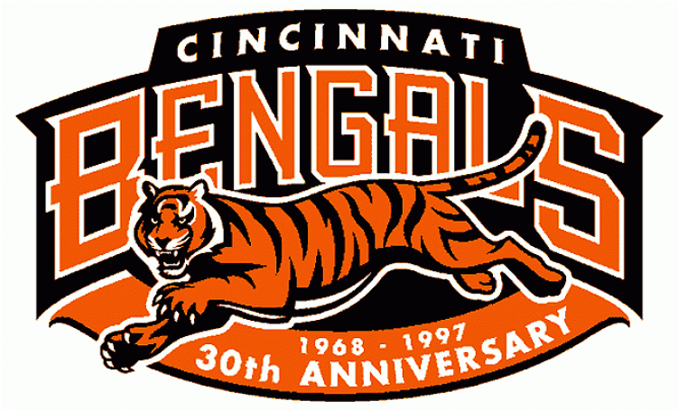 Cincinnati Bengals Iron Ons - Cincinnati Bengals Logos Hd Clipart (750x930), Png Download