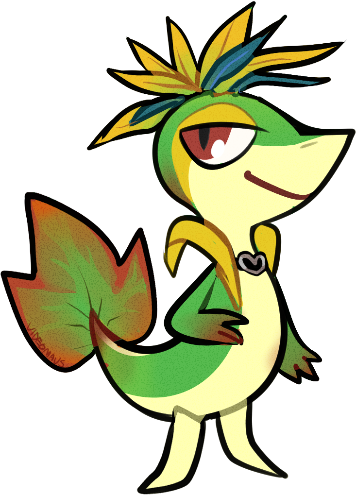 Seneca Snivy - Snivy Clipart (817x1044), Png Download