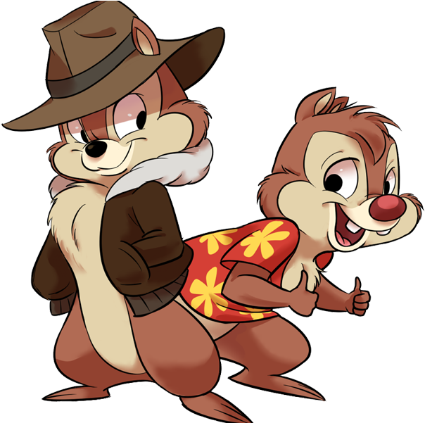 Chip And Dale Images Chip Dale Rescue Rangers Clipart - Chip N Dale Fanart - Png Download (625x600), Png Download
