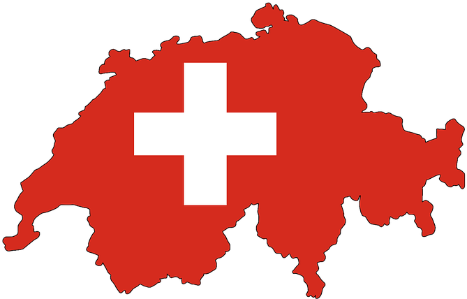 Jula Lions-club - Switzerland Map And Flag Clipart (720x429), Png Download