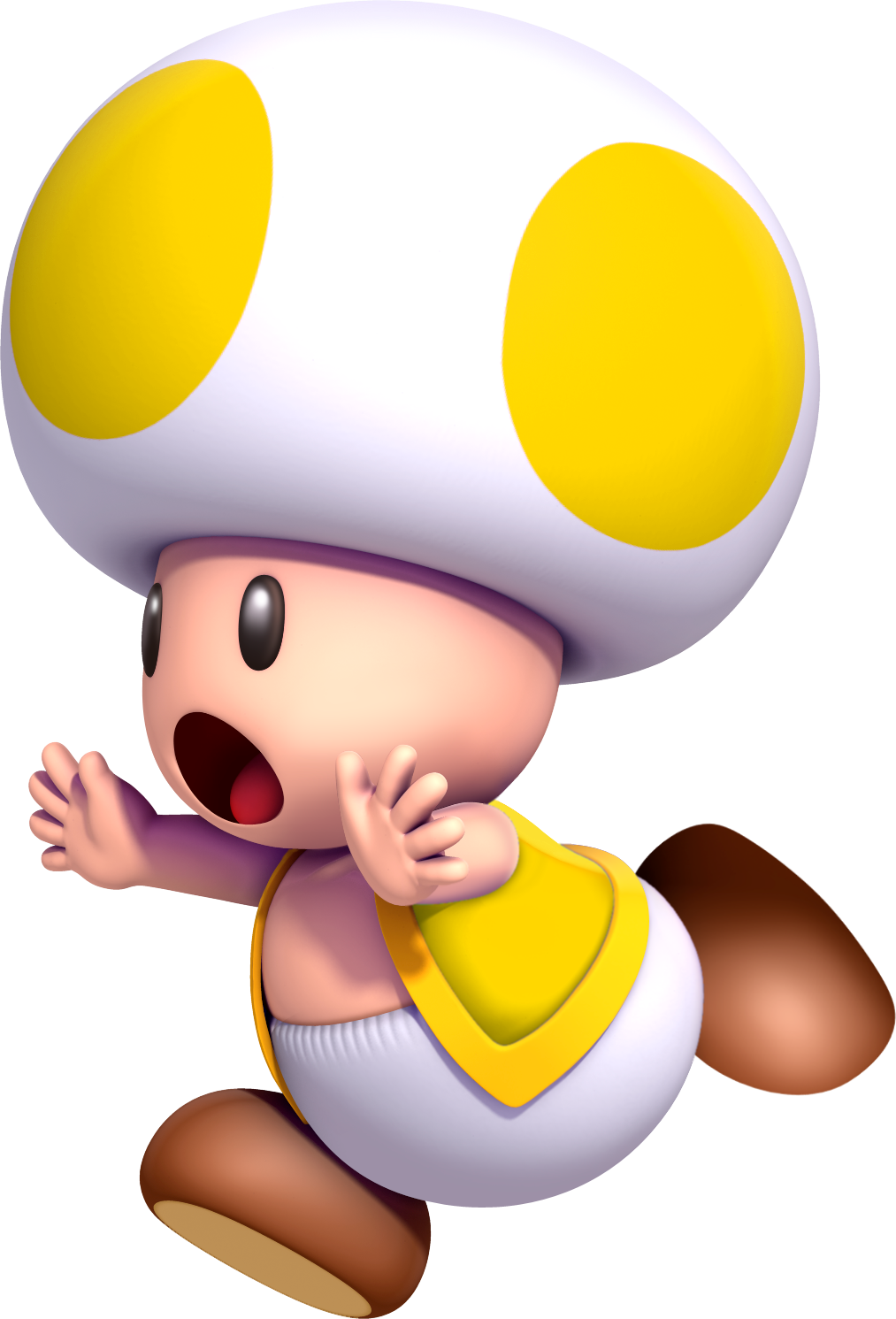 Nintendo Clipart Toad Mario - Super Mario Yellow Toad - Png Download (1013x1491), Png Download