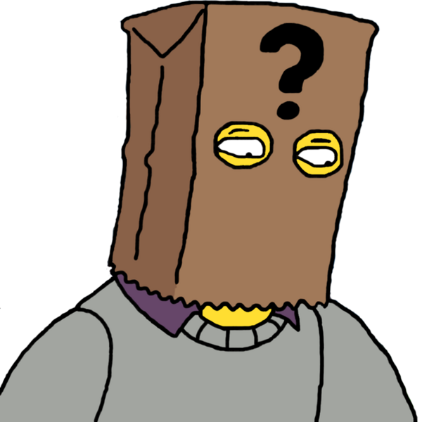 Sonny1618 - Simpson Bag In Head Clipart (600x600), Png Download