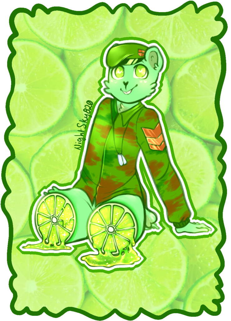 Lime Juice By Rafaelathecat1999 - Fototapeta Samolepící Do Kuchyně - Limetky Clipart (755x1057), Png Download