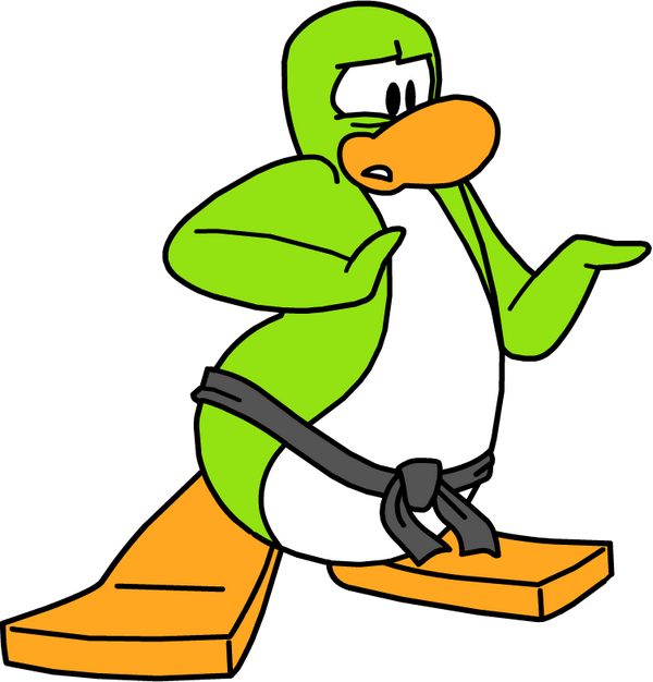 Image Result For Club Penguin Lime Green - Club Penguin Lime Green Penguin Clipart (600x626), Png Download