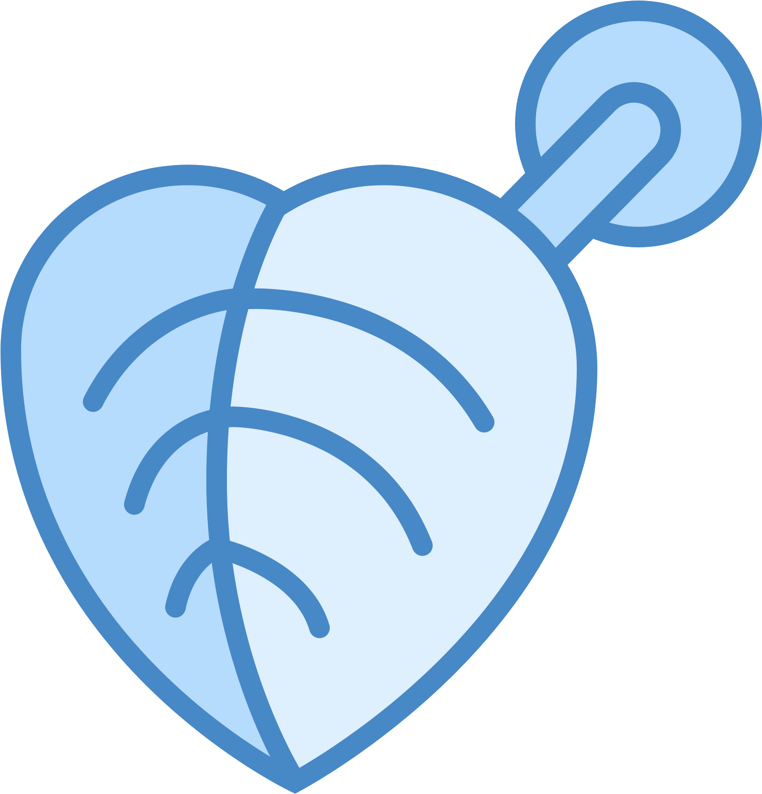 This Is A Picture Of An Earring That Is Heart Shaped - Earring Clipart (1600x1600), Png Download