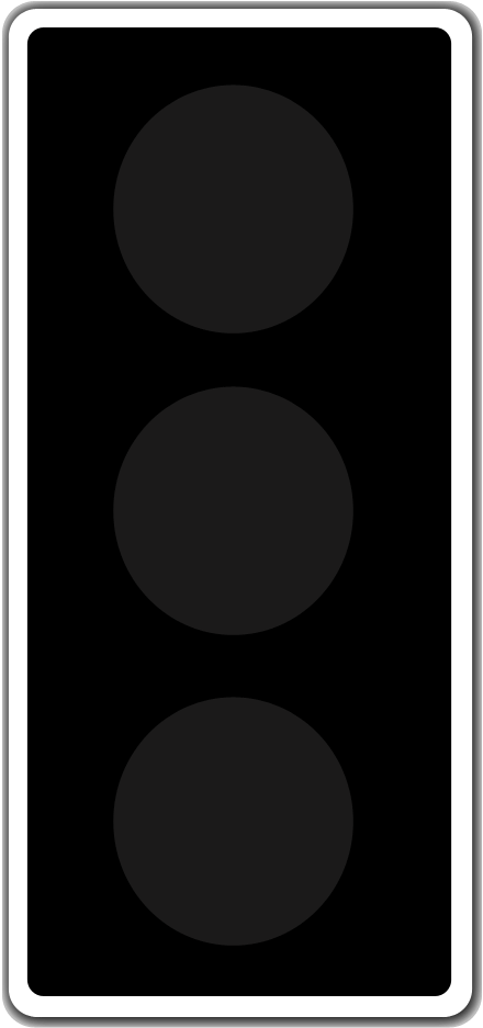 File - Semafor-non - Circle Clipart (500x1000), Png Download