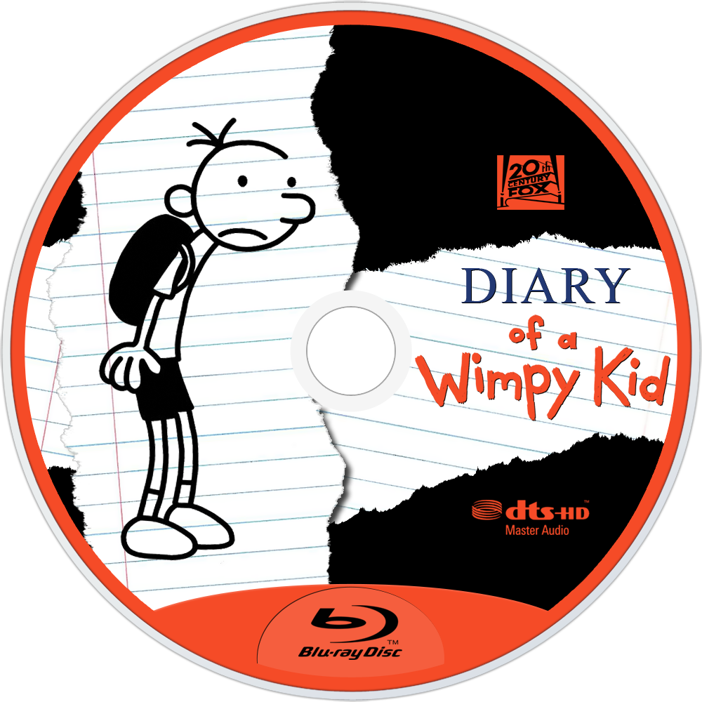 Diary Of A Wimpy Kid Bluray Disc Image - Dziennik Cwaniaczka By Jeff Kinney Clipart (1000x1000), Png Download