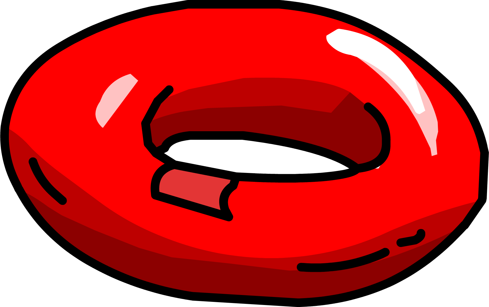 Red Biscuit Tube - Club Penguin Red Tube Clipart (1711x1074), Png Download
