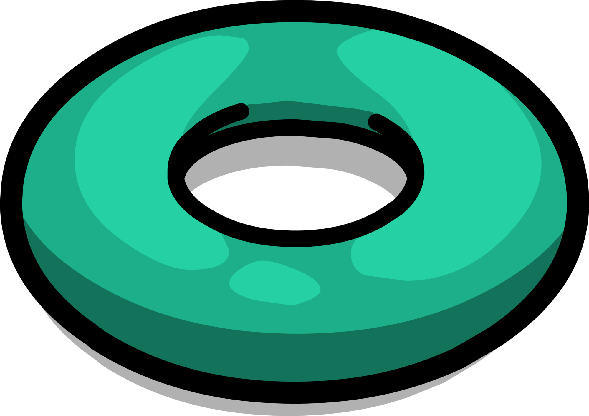 2000cb=20160924020136 - Flotador Club Penguin Clipart (2000x1415), Png Download