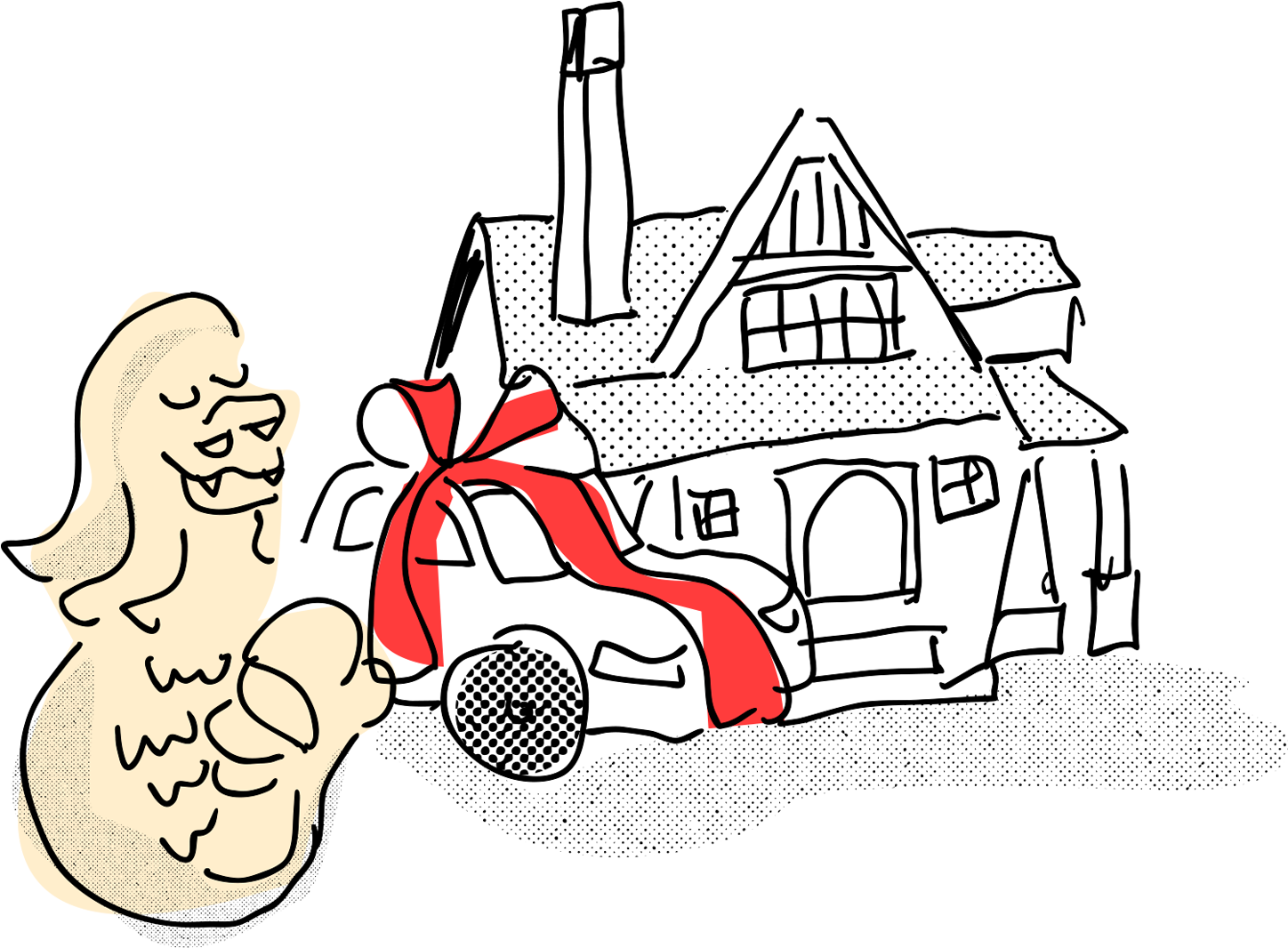 These Are A Few Of My Favourite Things House, Apartment, - Cartoon Clipart (1500x1500), Png Download