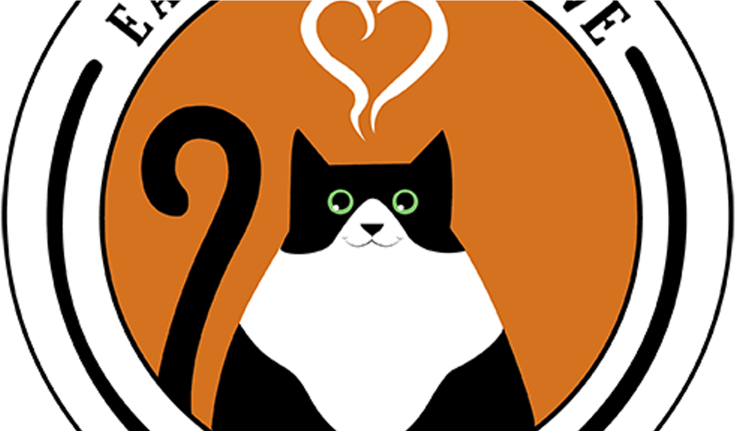 Purr Cat Cafe - Cat Cafe Eat Purr Clipart (1552x873), Png Download