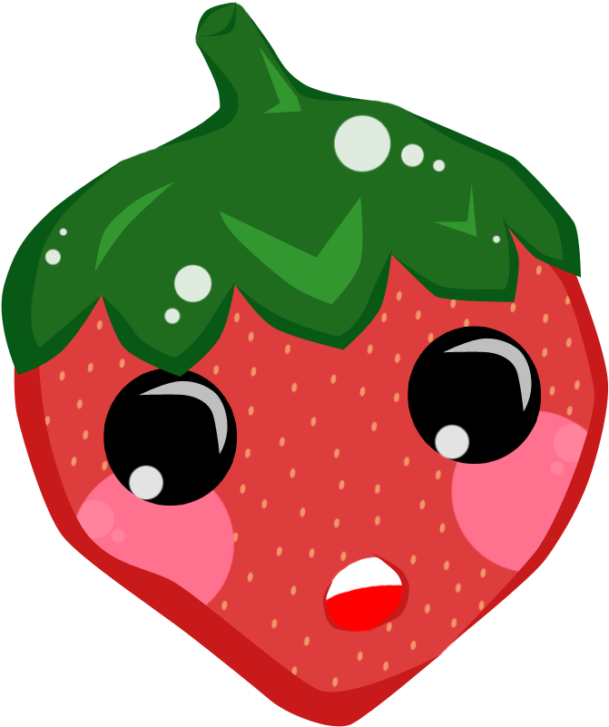 Chibi Clipart Gambar - Strawberry Chibi Png Transparent Png (711x824), Png Download