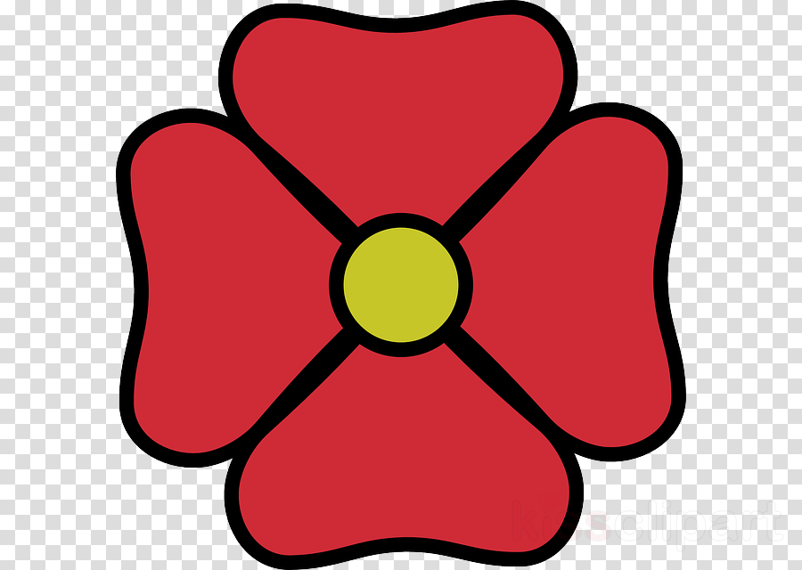 Red Flower Clipart Petal Clip Art - Clip Art - Png Download (900x640), Png Download