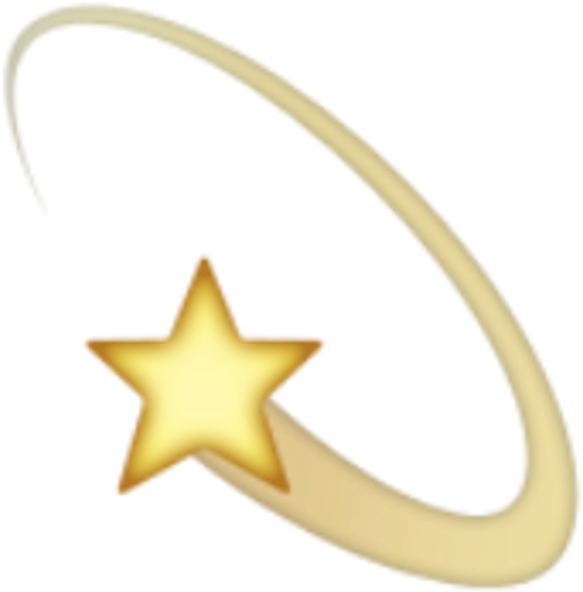 Shooting Star Emoji Png PNG Image Collection