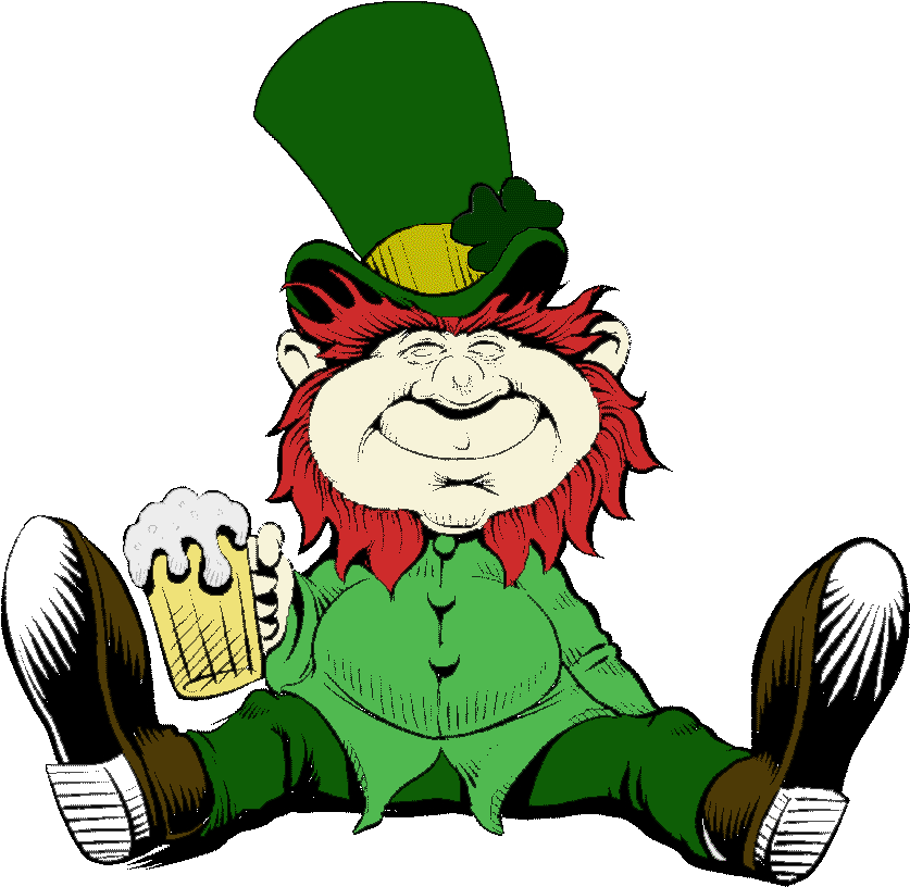 Images Of Leprechaun With Beer - Crying Leprechaun Clipart (888x900), Png Download