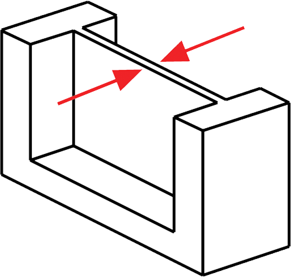 Walls That Are Connected To Other Structures On At - 3d Printed Enclosure Lid Clipart (577x549), Png Download