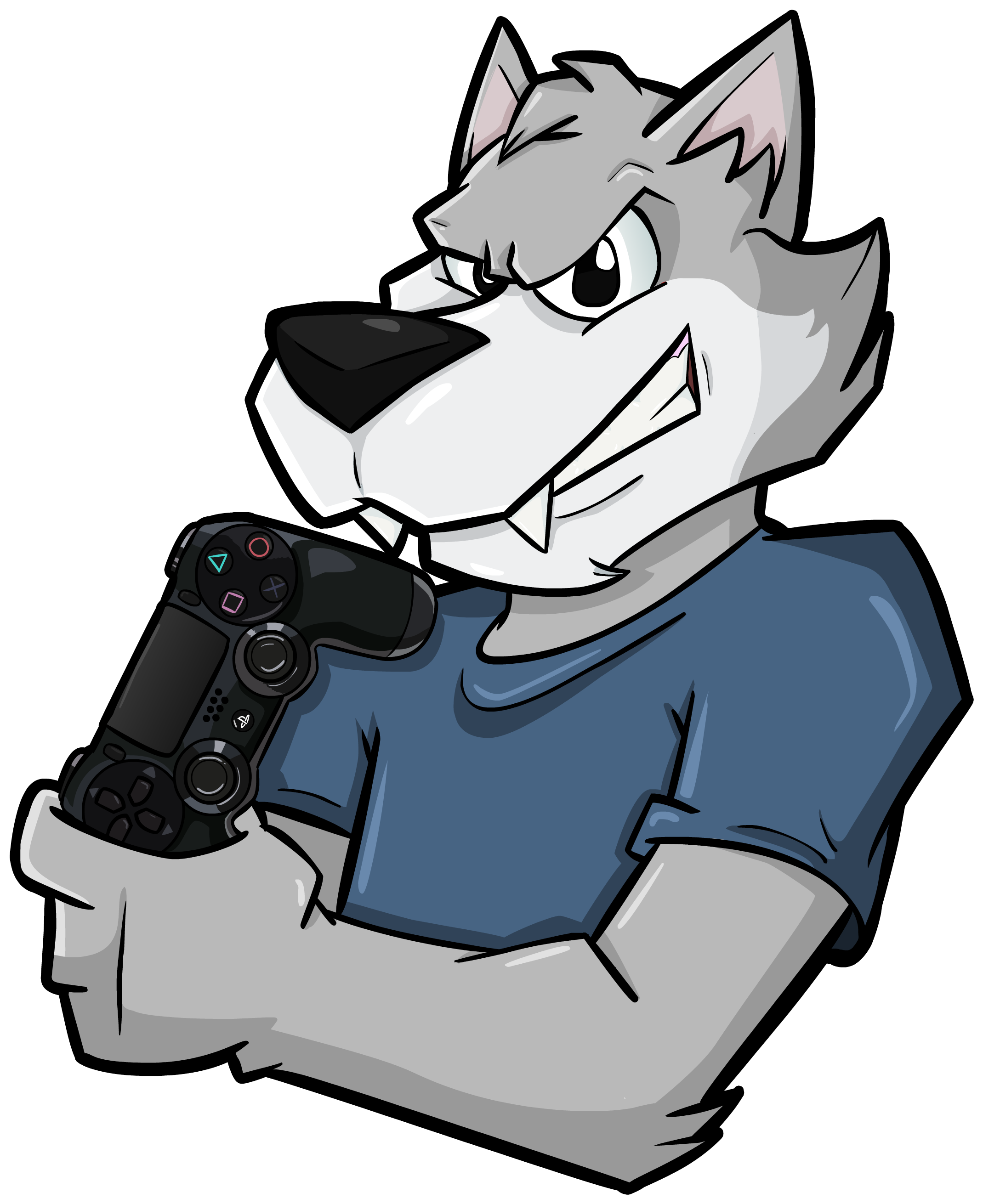 Wolf Dude - Cartoon Clipart (2738x2738), Png Download