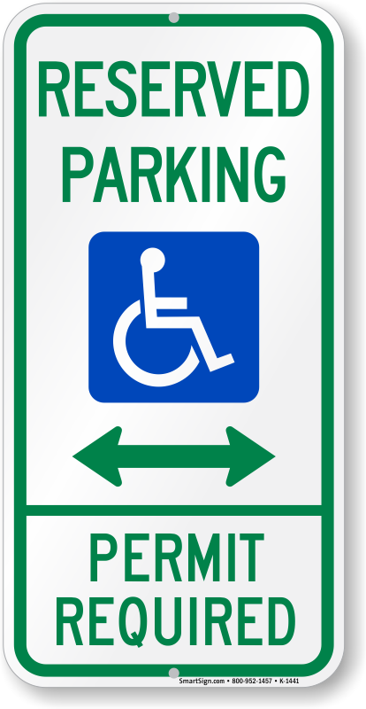 Handicap Parking Sign Clipart (414x800), Png Download