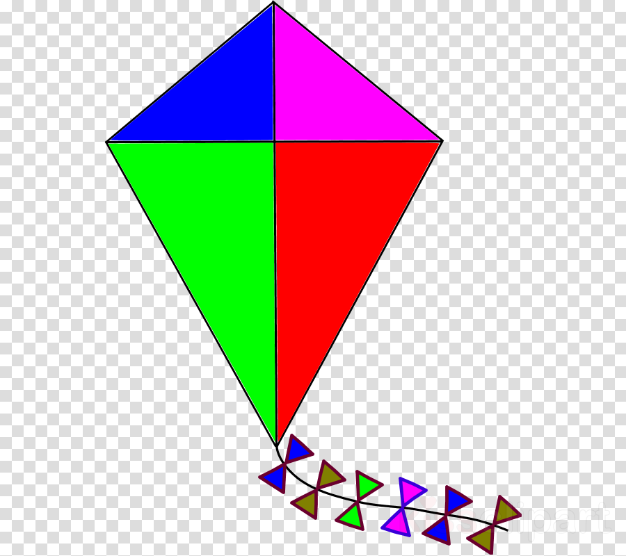 Download Kite Clip Art Clipart Clip Art Triangle - Clip Art Kite Clipart - Png Download (900x800), Png Download