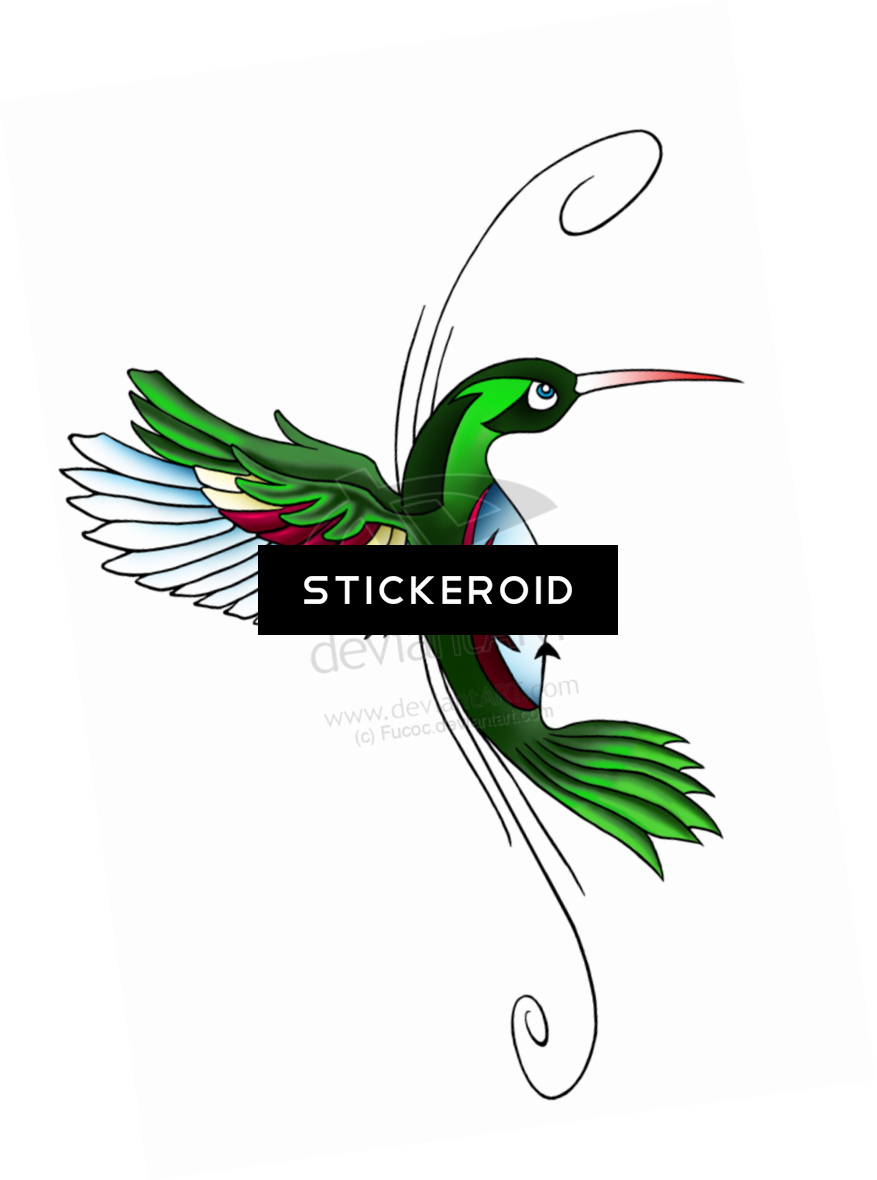 Hummingbird Tattoos - Hummingbird Tattoo Designs Clipart (877x1180), Png Download