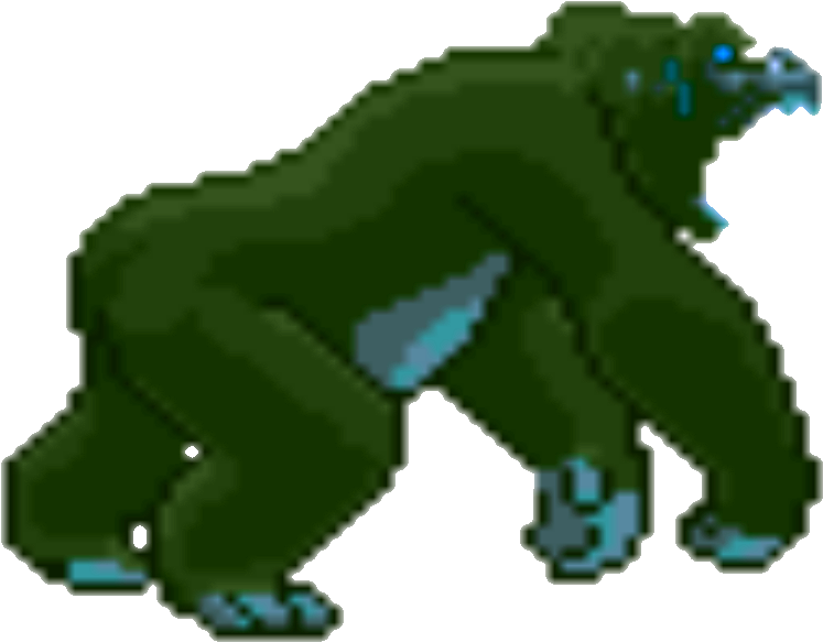 Born As A Normal, But Isolated, Silverback Gorilla - Cartoon Clipart (800x600), Png Download