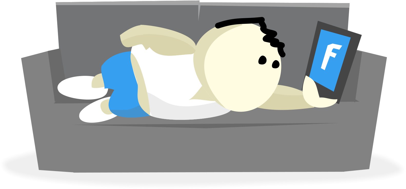 "i'm Exercising On Facebook" - Solution Clipart (2000x944), Png Download