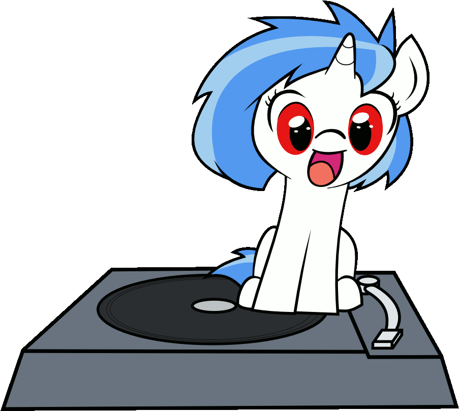 Top Scratch Stickers For Android & Ios - Mlp Dj Pon3 Gif Clipart (1000x1000), Png Download