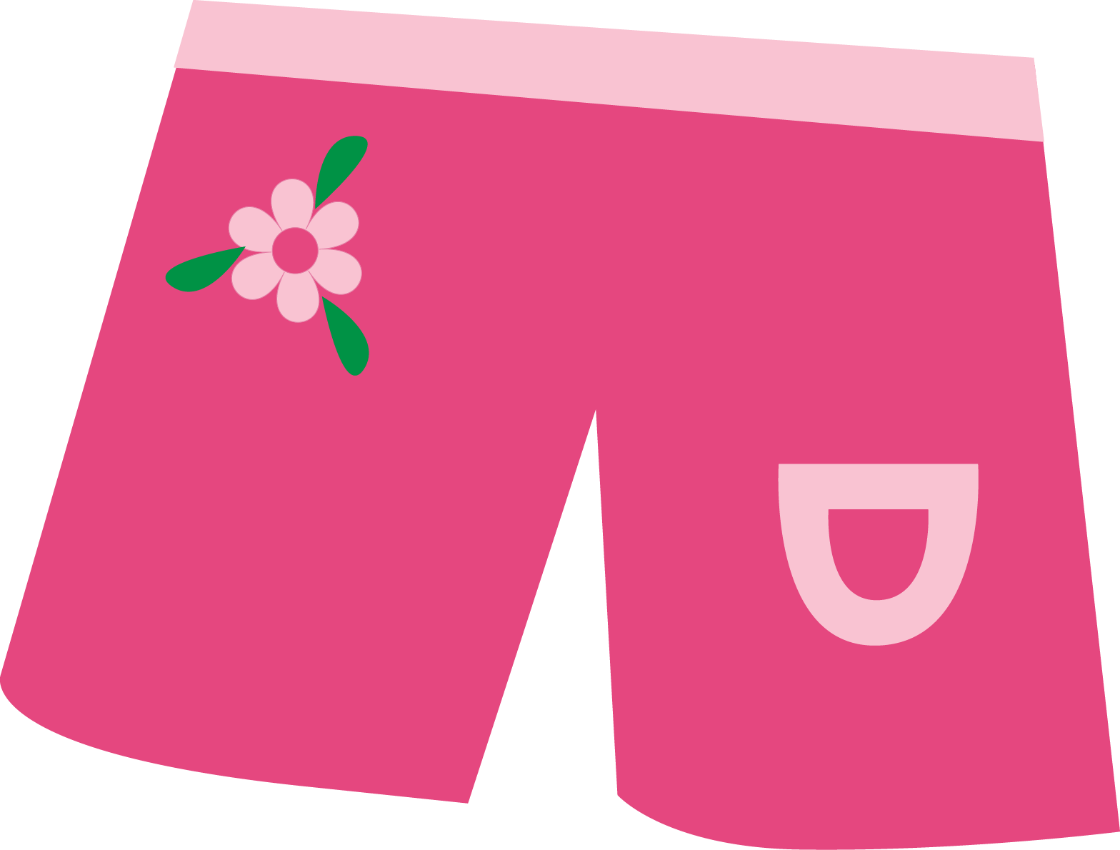 Photo By @daniellemoraesfalcao - Shorts Clip Art Pink - Png Download (1568x1190), Png Download