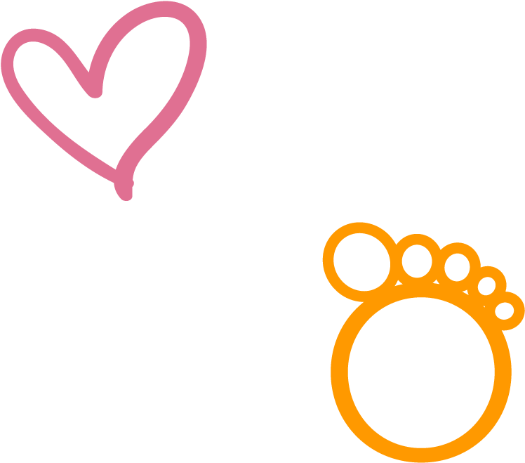 Baby Feet Heart Clipart - Clip Art - Png Download (804x804), Png Download