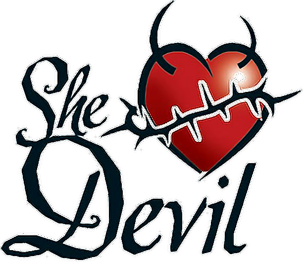 Ftestickers Text Heart Tattoo Aesthetic Shedevil Clipart (612x530), Png Download