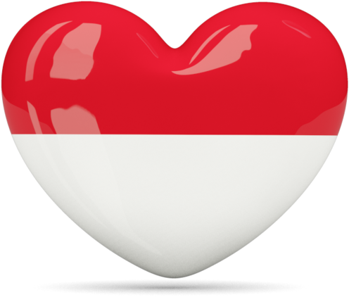 Indonesia Heart Clipart (640x480), Png Download