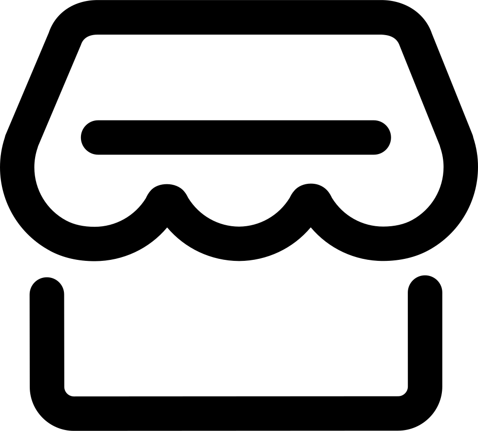 Shop Clipart Retail Shop - Retail Store Icon Svg - Png Download (980x884), Png Download