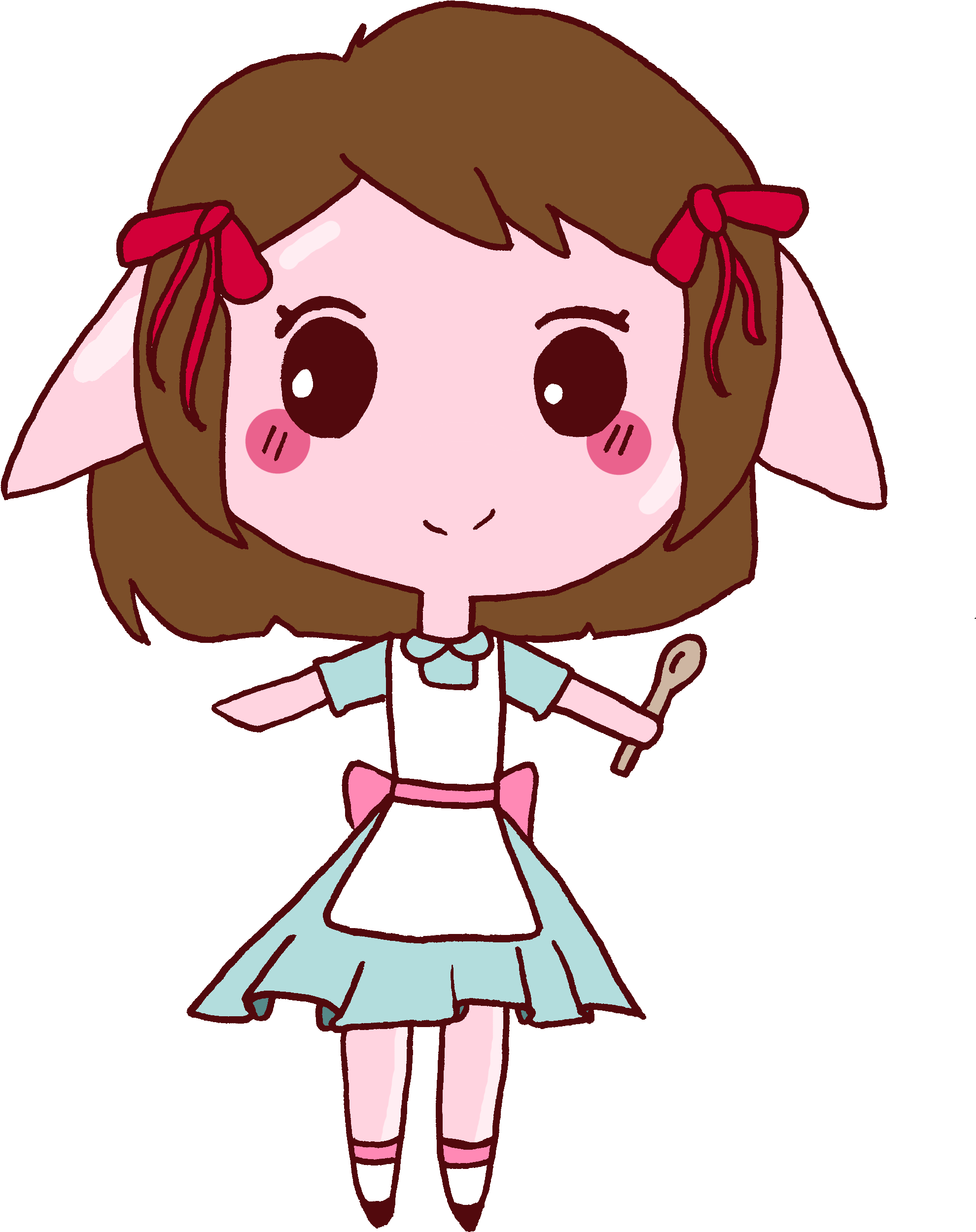 By Me - Cartoon Clipart (2920x2952), Png Download