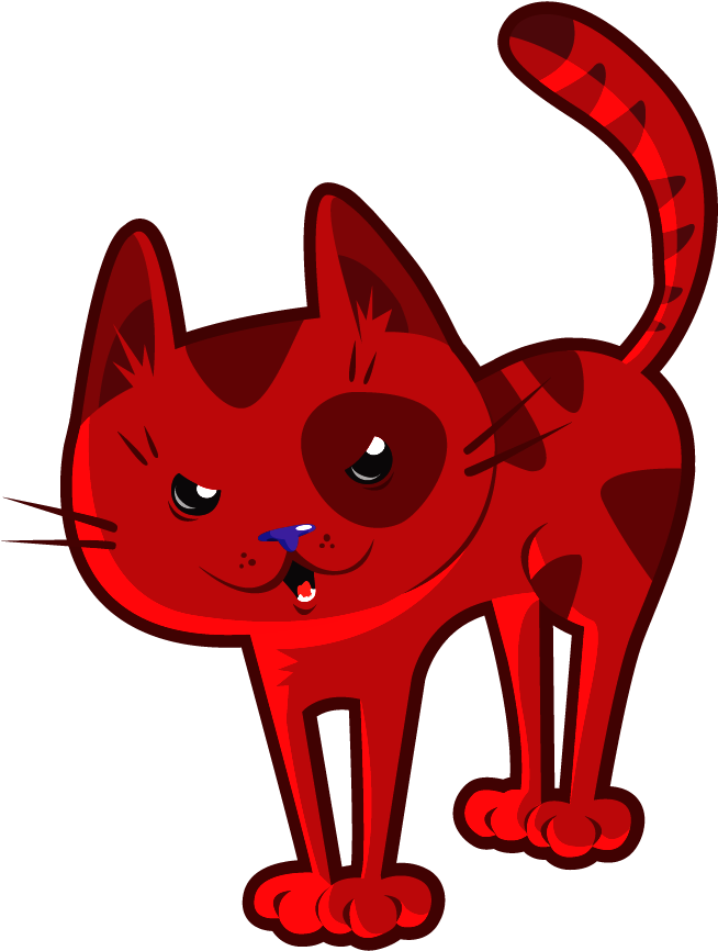 Hellcat5 - Cartoon Clipart (2000x1200), Png Download