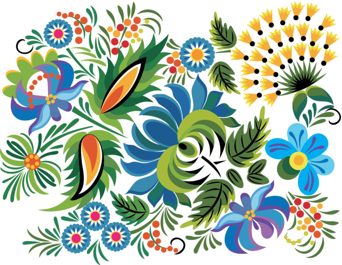 Украинские Узоры - Ziz Beautiful Women's Analog Quartz Watch - Multi-color Clipart (700x543), Png Download