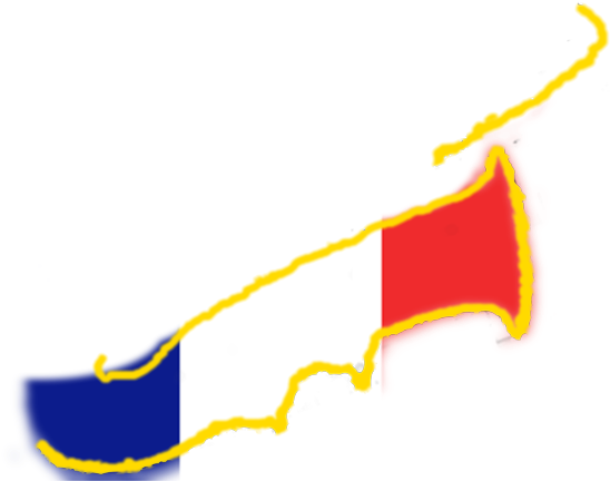 Saxophone Doré Avec Drapeau Français - Saxophone Clipart (800x494), Png Download