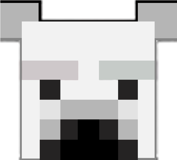 Polar Bear Face Minecraft Faces Clipart (600x600), Png Download