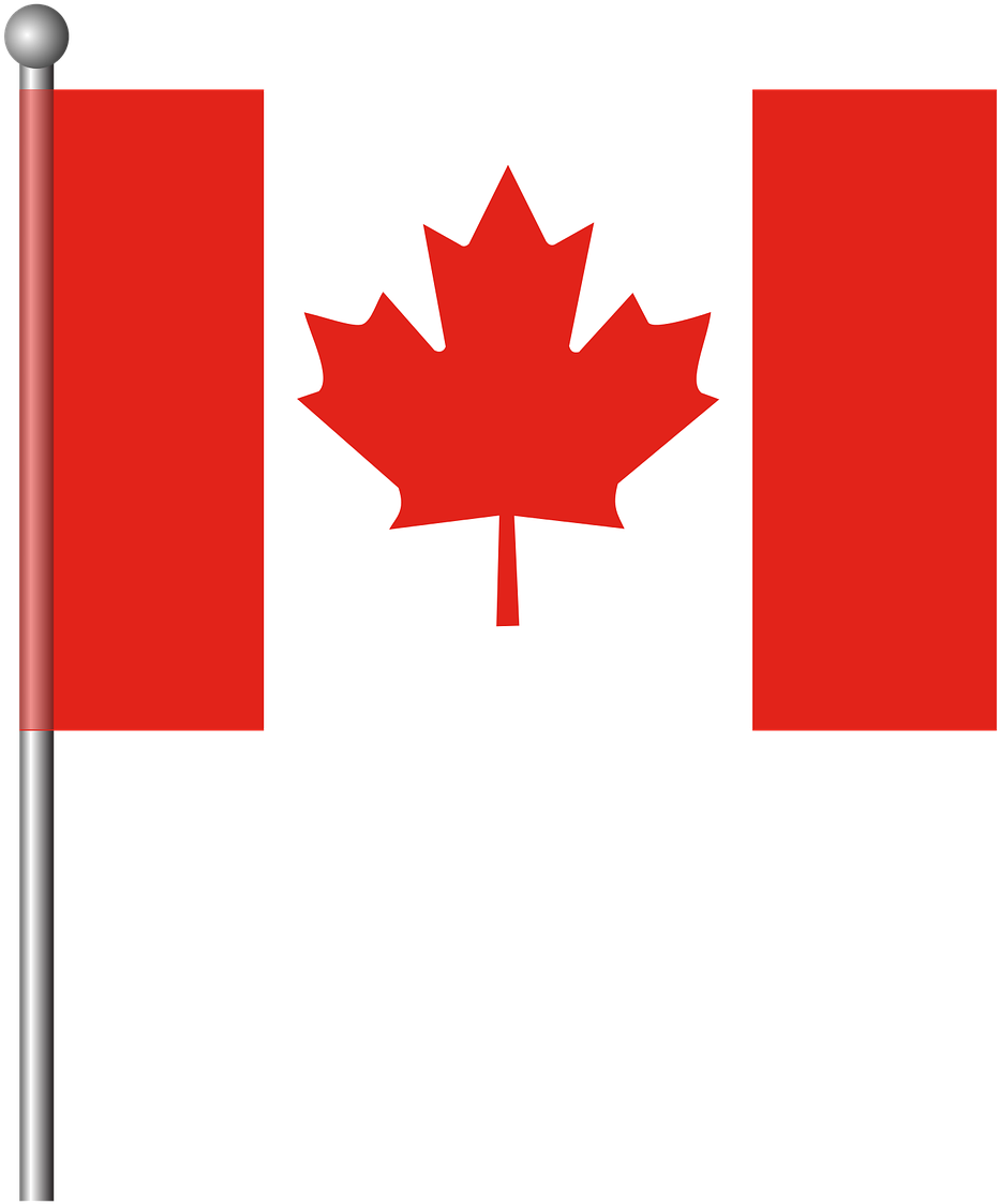 Canada Flag Png Transparent Images - Canada Flag No Background Clipart (720x720), Png Download